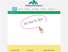 Tablet Screenshot of piedmontpediatrics.net