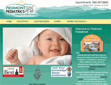 Tablet Screenshot of piedmontpediatrics.com